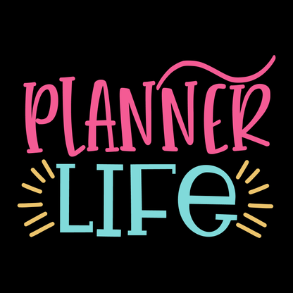 Planner Life T-Shirt (Black version)