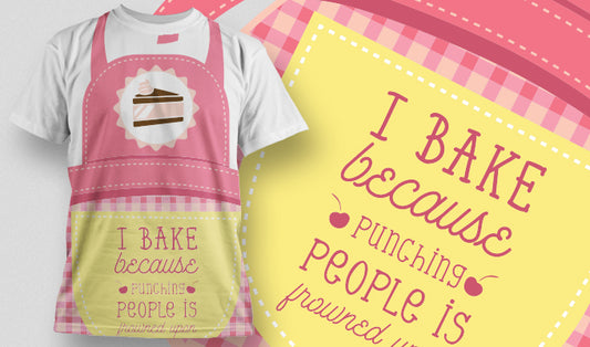 Humorous Baking T-shirt (Black)