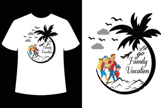 Family Vacation Adventure T-shirt (Black)