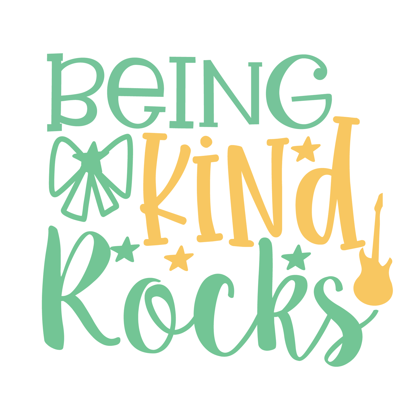 Being Kind Rocks- Tee (White)