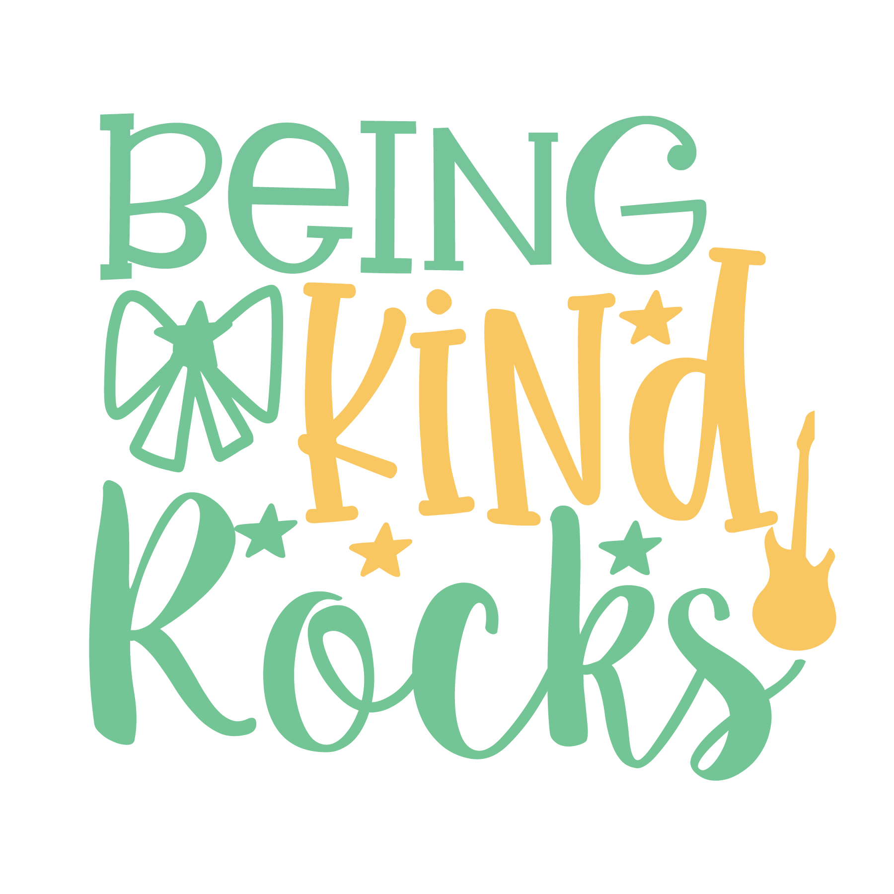 Being Kind Rocks- Tee (White)