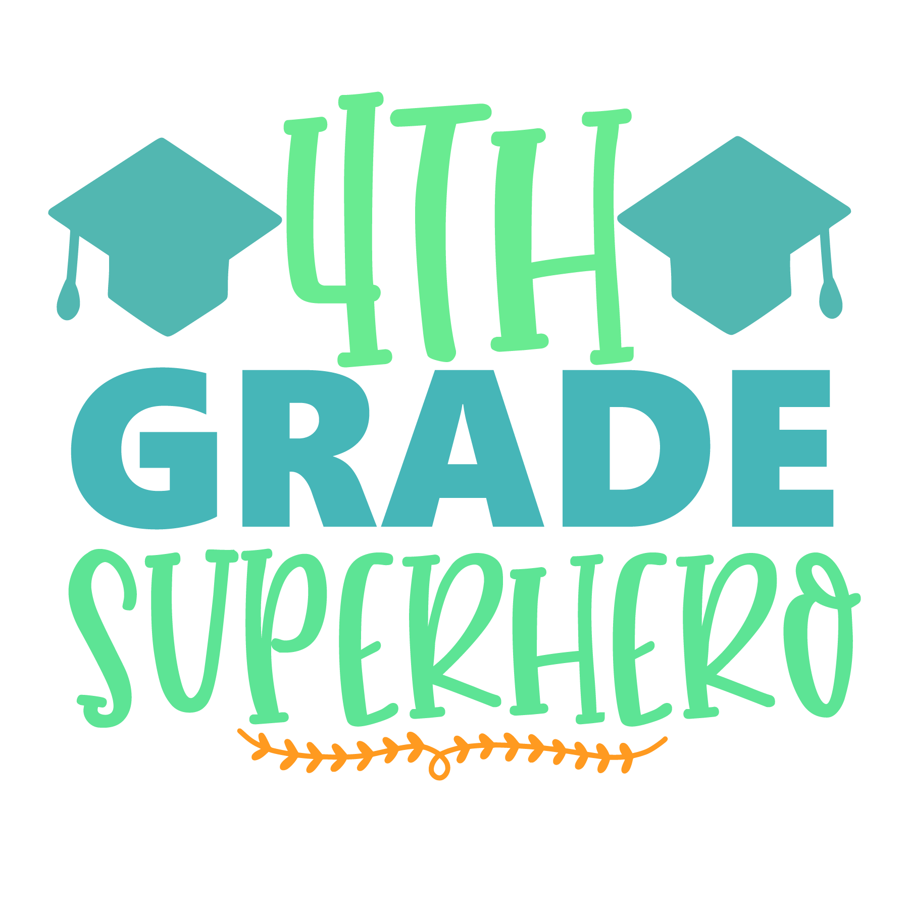 4th Grade Superhero- Tee (White)