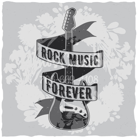 Rock Music Forever T-shirt (Black) [WM v1 f972bea4]