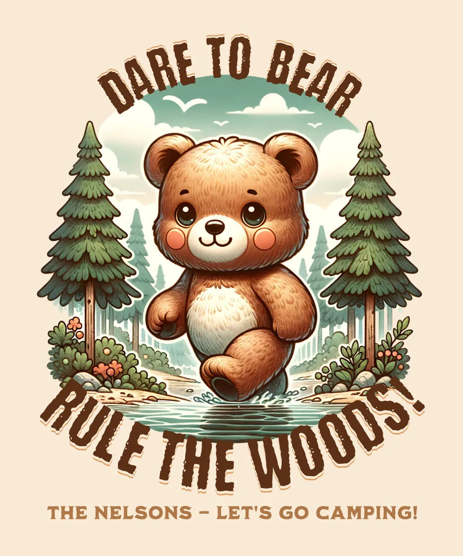 Dare To Bear Camping T-shirt