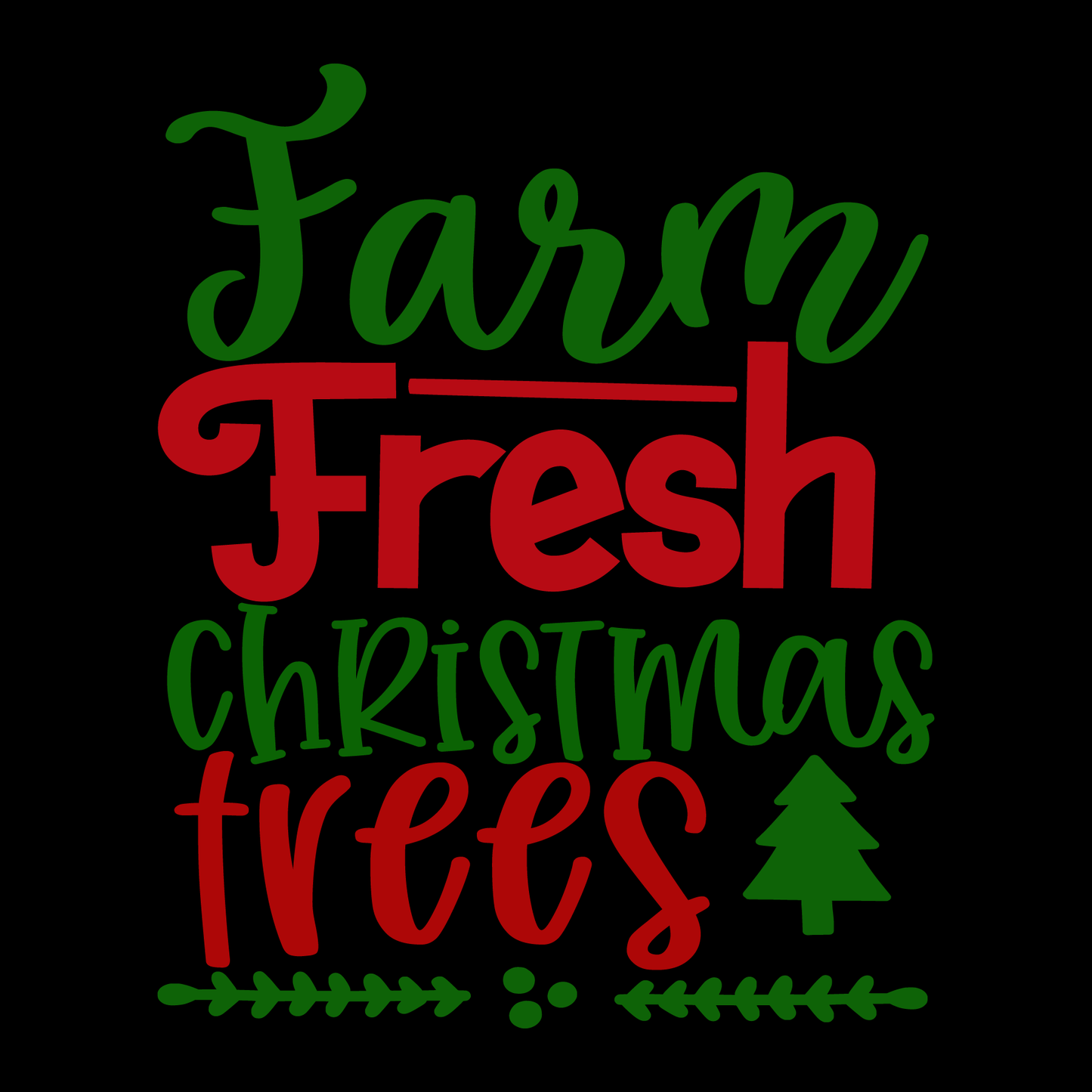 Farm Fresh Christmas Trees T-shirt (White)