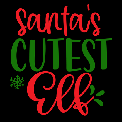 Santa's Cutest Elf T-shirt (White)