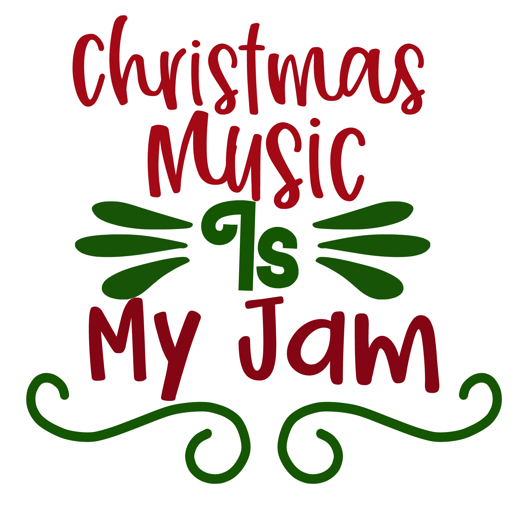 Christmas Music Is My Jam (White)