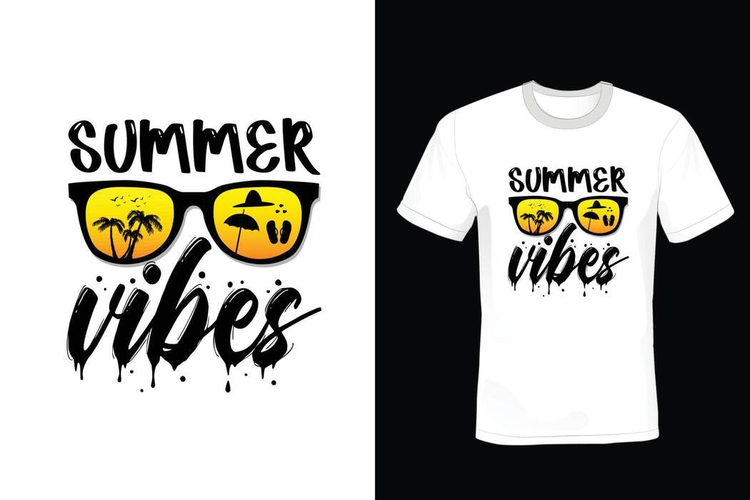 Summer Vibes Graphic Tee (Black)