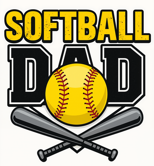 Softball Dad Graphic Tee