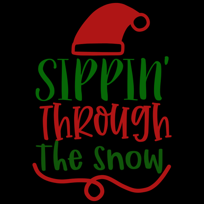 Sippin' Through The Snow Tee (White)