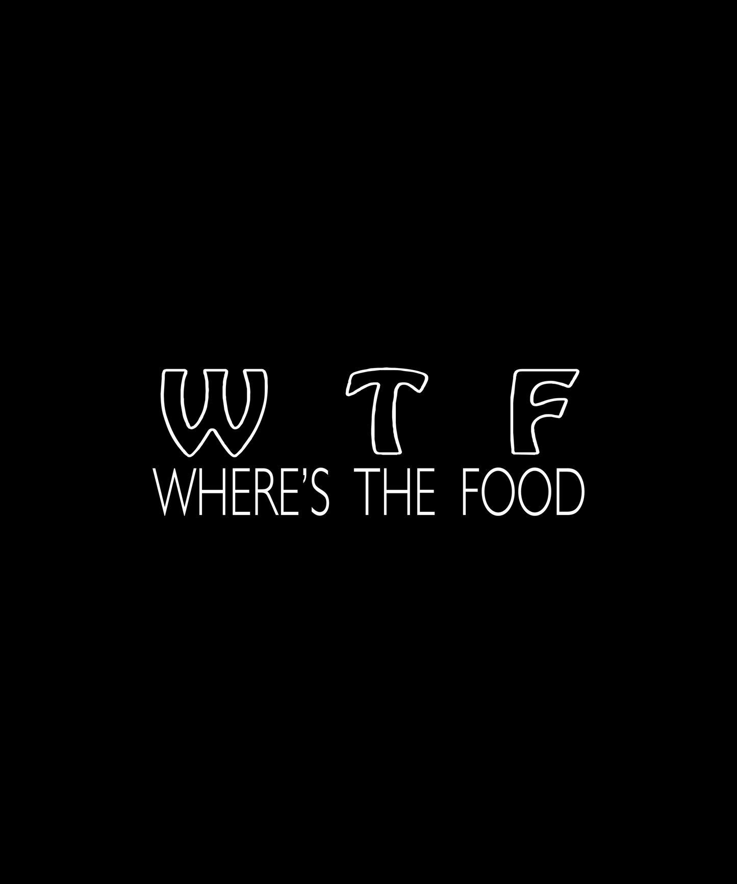 Wheres The Food Graphic Tee (Black)
