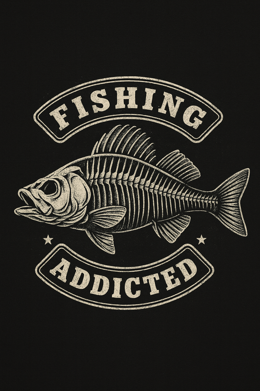 Fishing Addicted Tee (black)