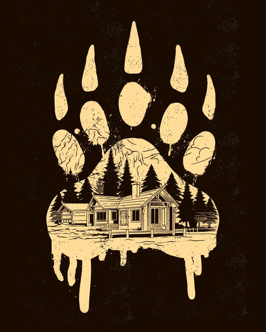 Bear Paw Cabin Graphic Tee