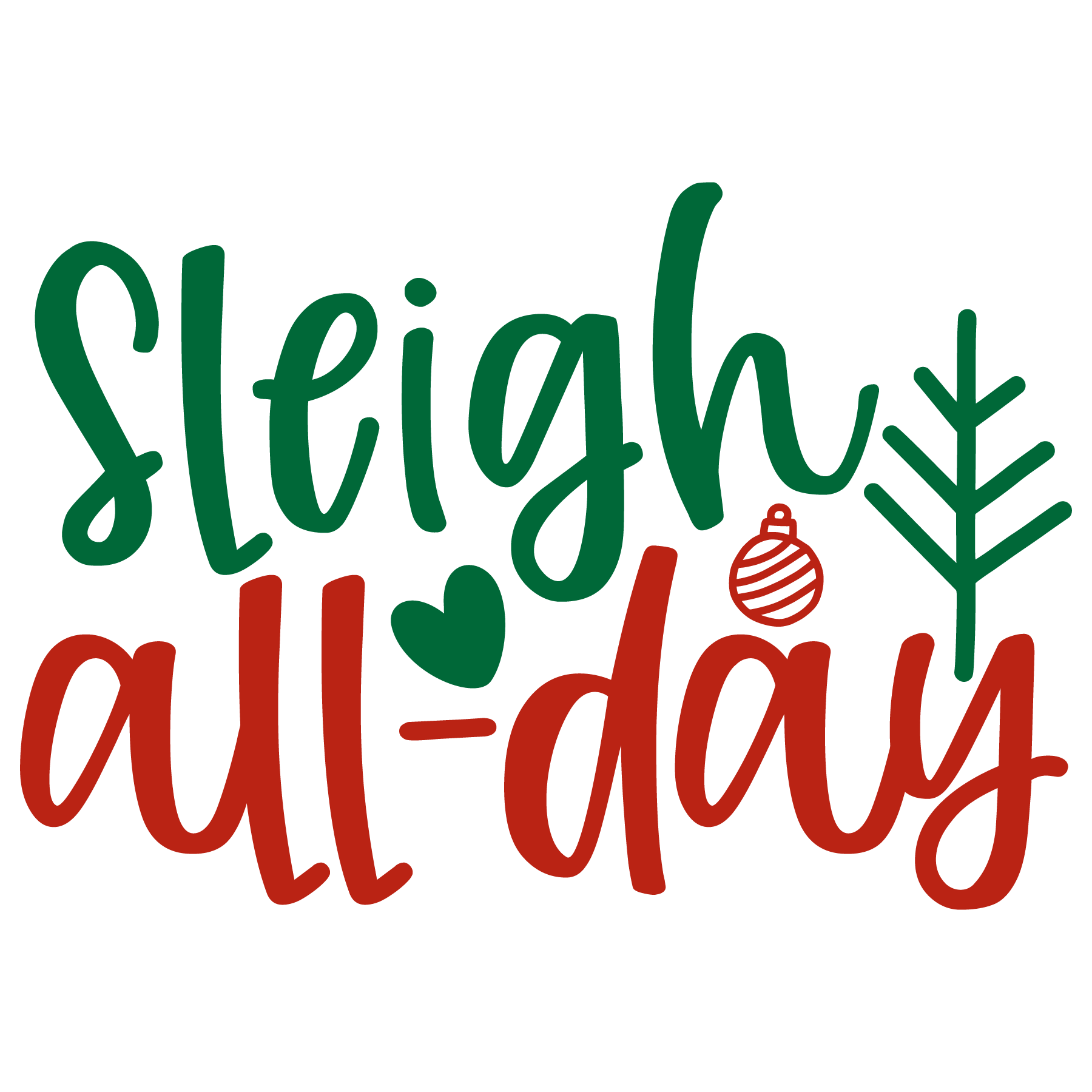 Sleigh All Day T-shirt (White)