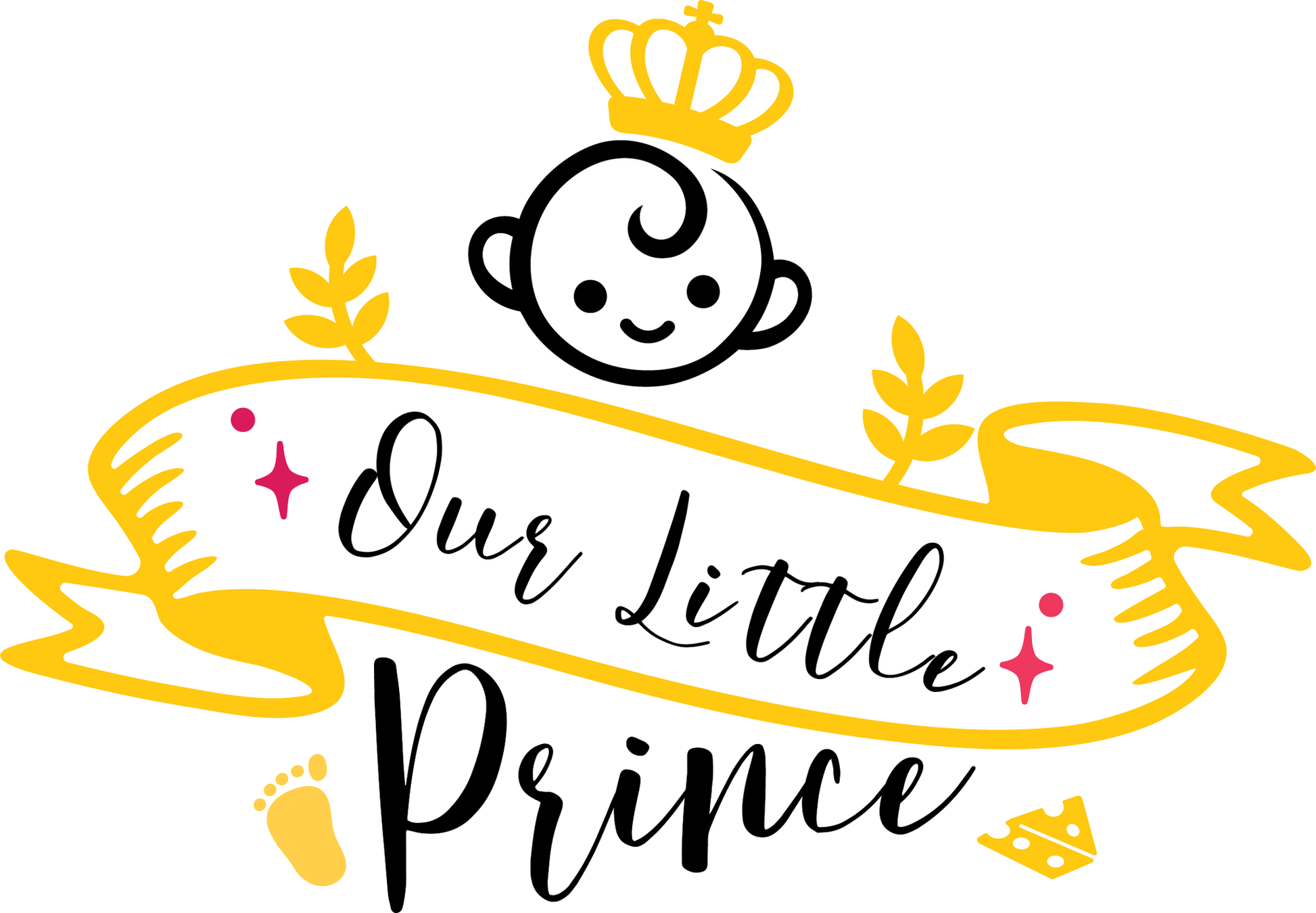 Our Little Prince Baby Tee (White)