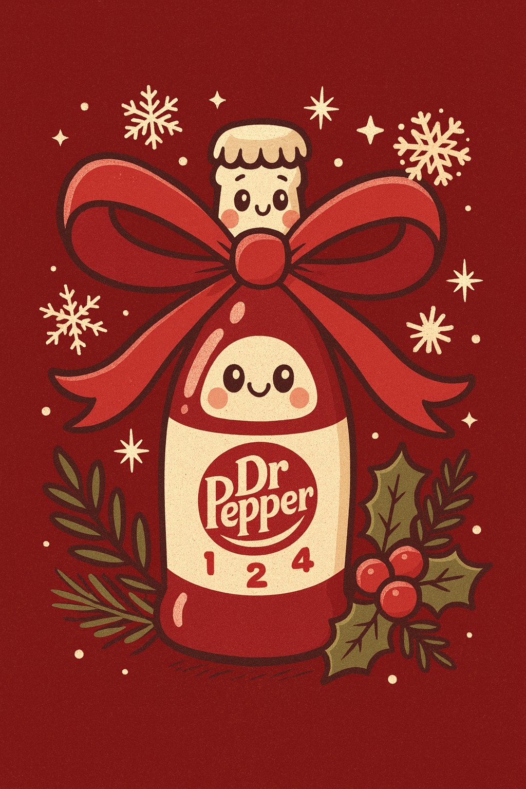 Festive Dr Pepper T-shirt Design