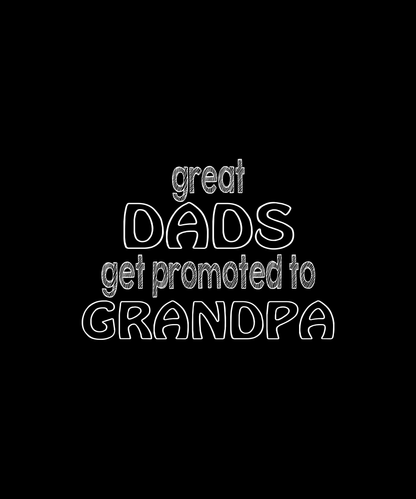 Promoted To Grandpa T-shirt (Black)
