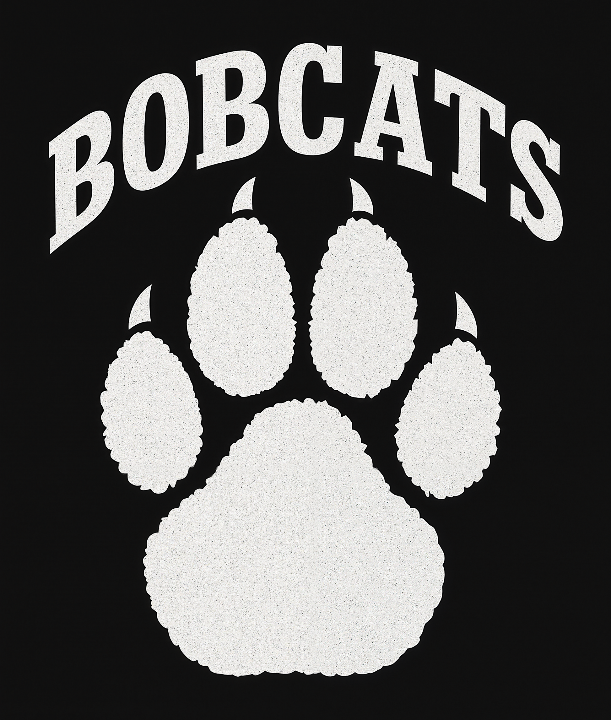 Bobcats Paw Print T-shirt