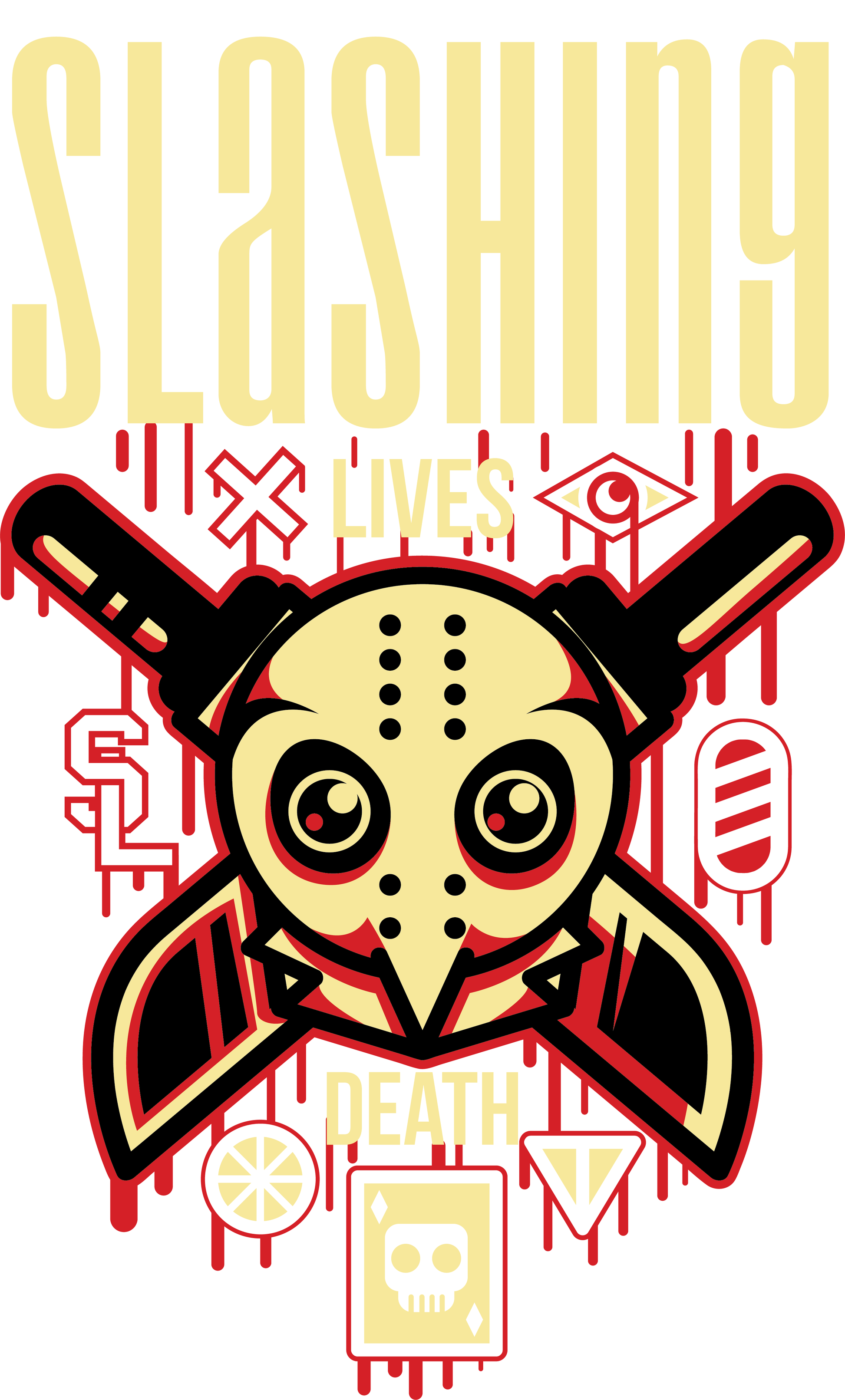 Slashing Lives Graphic Tee (White)