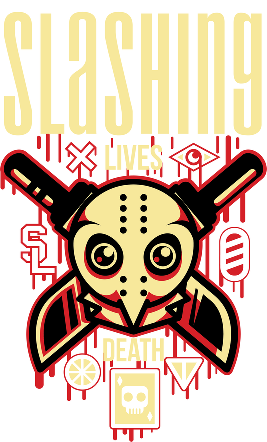 Slashing Lives Graphic Tee (White)