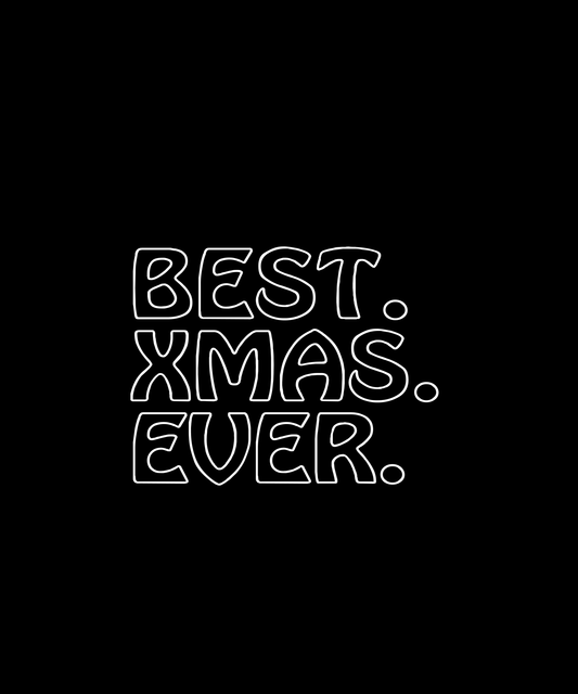 Best Christmas Ever T-shirt (Black)
