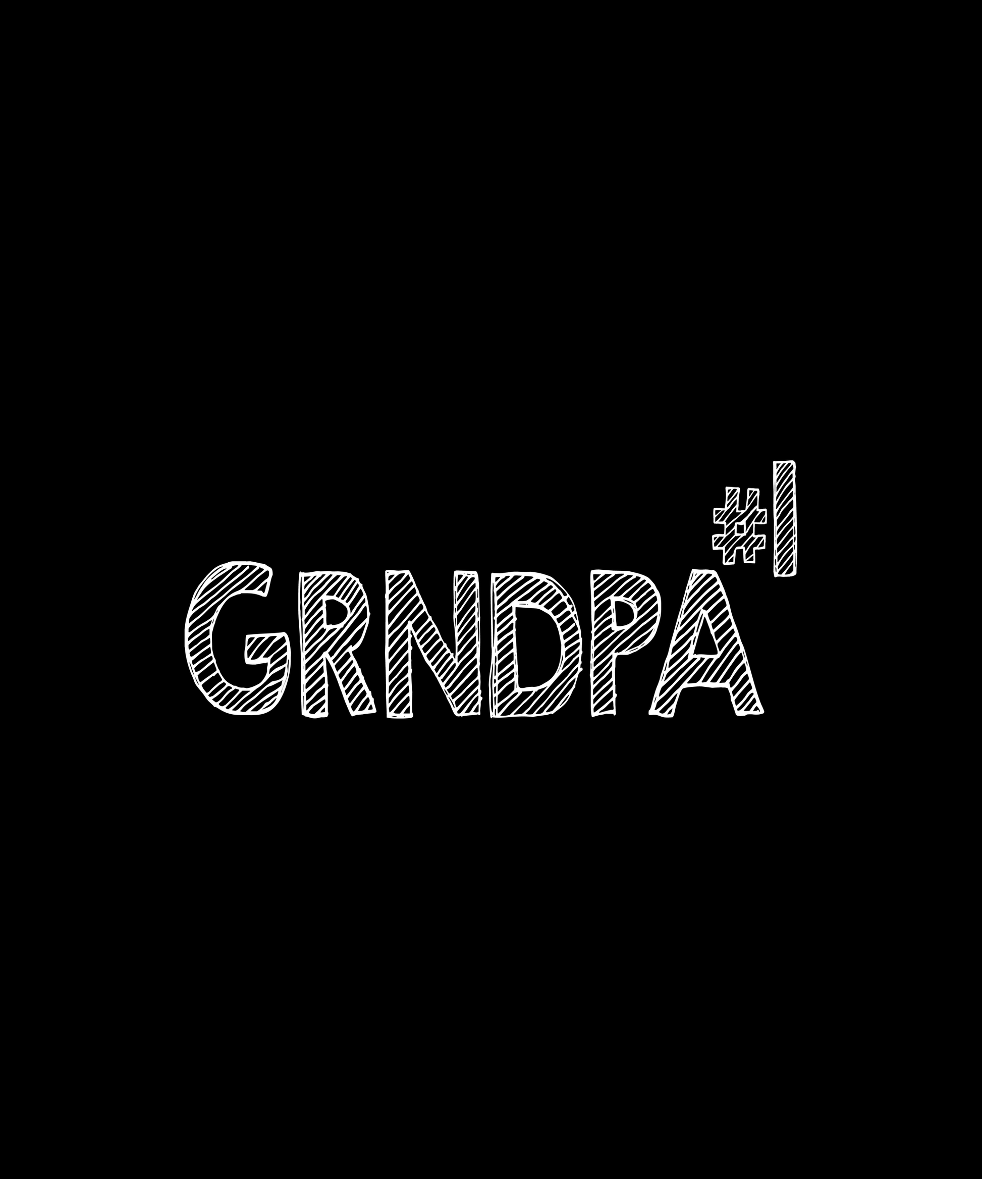 Grandpa Number One T-shirt (Black)