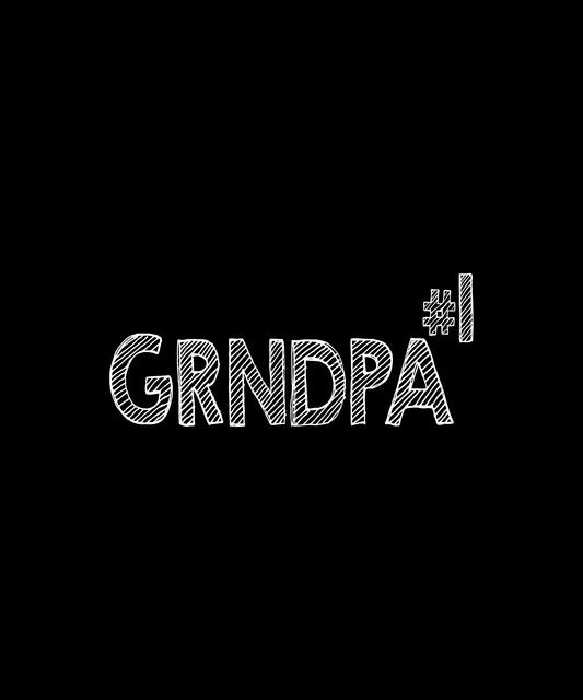 Grandpa Number One T-shirt (Black)