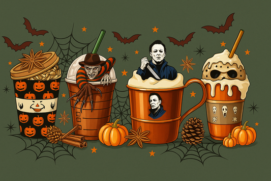 Horror Latte Lineup — Tee (Green)