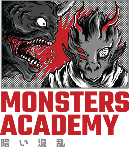 Monsters Academy Graphic Tee (White)