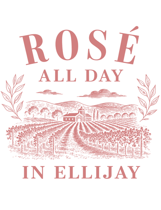 Rosé All Day in Ellijay — Tee (Navy)