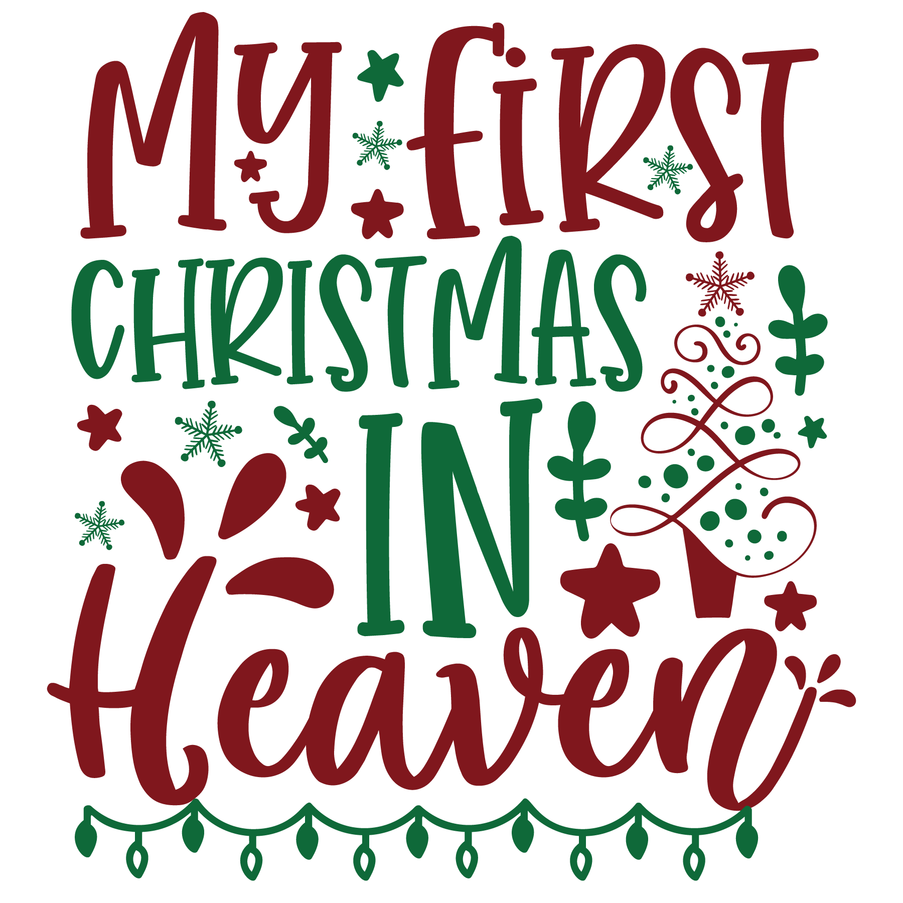 First Christmas In Heaven T-shirt (White)