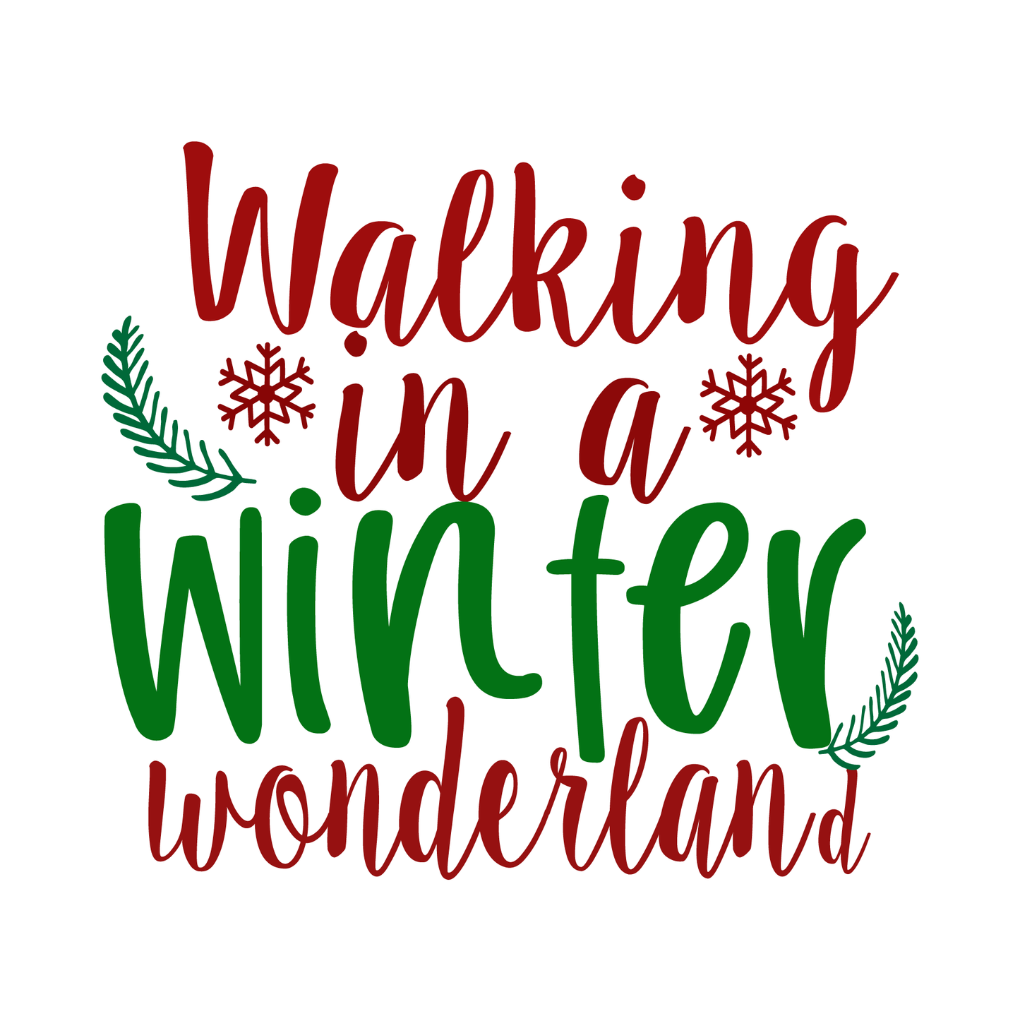 Winter Wonderland T-shirt Design (White)