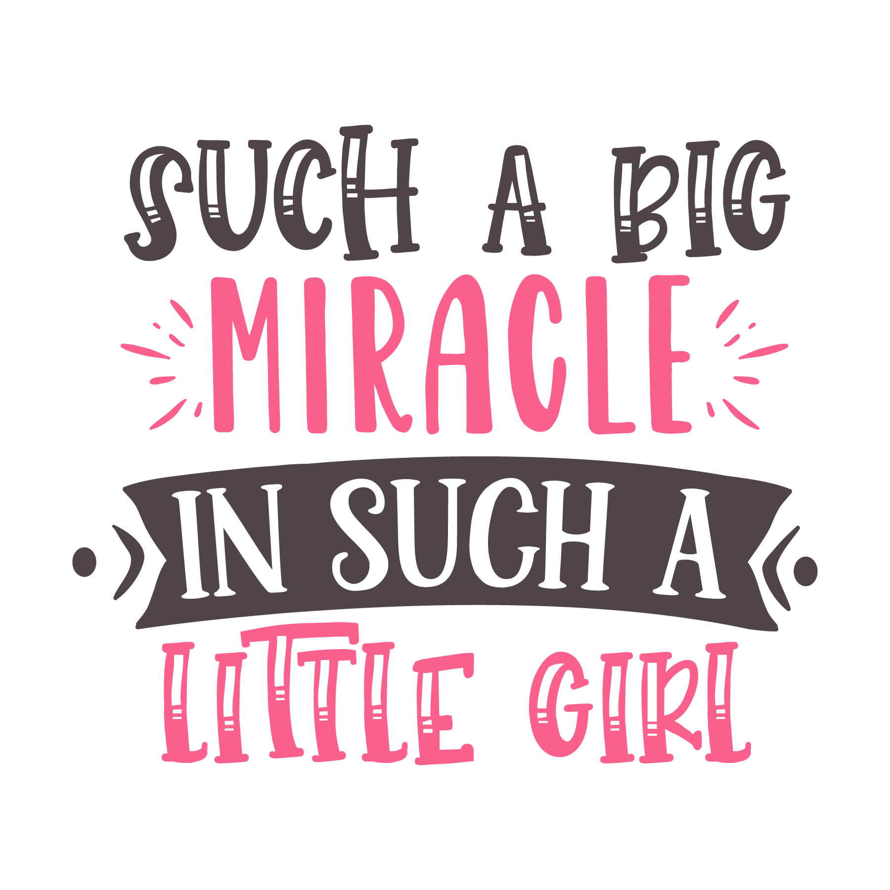 Miracle In A Little Girl T-shirt (White)