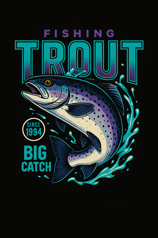 Trout Big Catch Tee (Black)