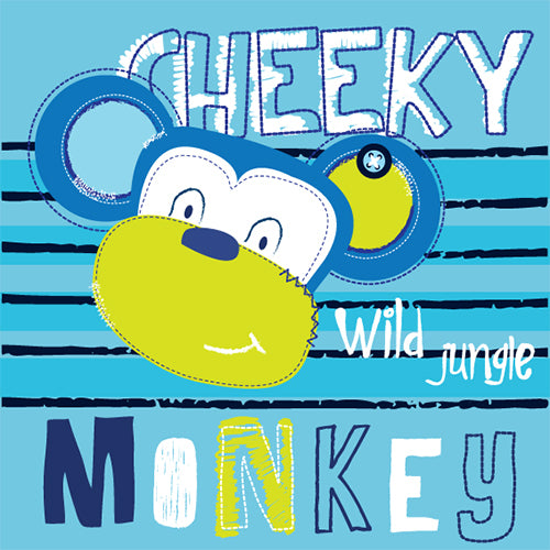 Cheeky Jungle Monkey T-shirt (Black)