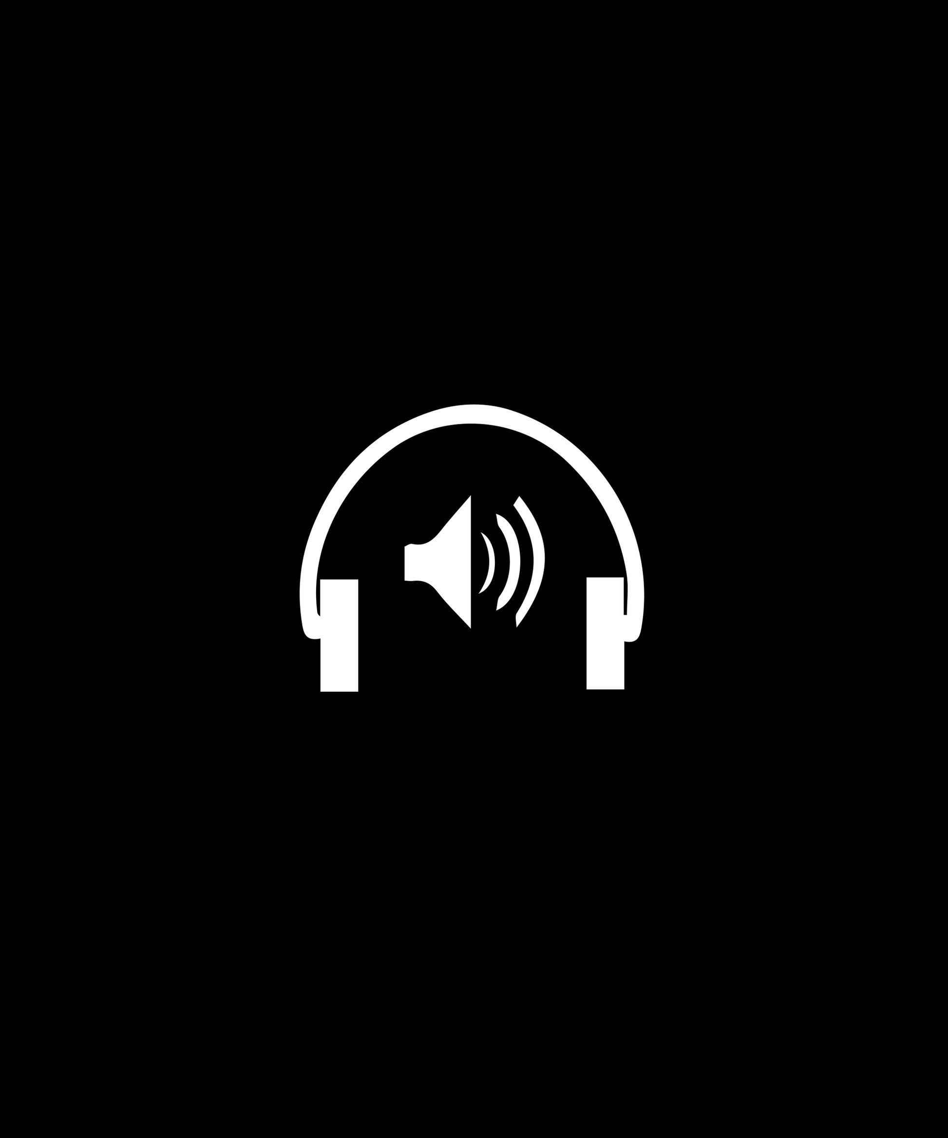 Music Lover's Headphone T-shirt (Black)