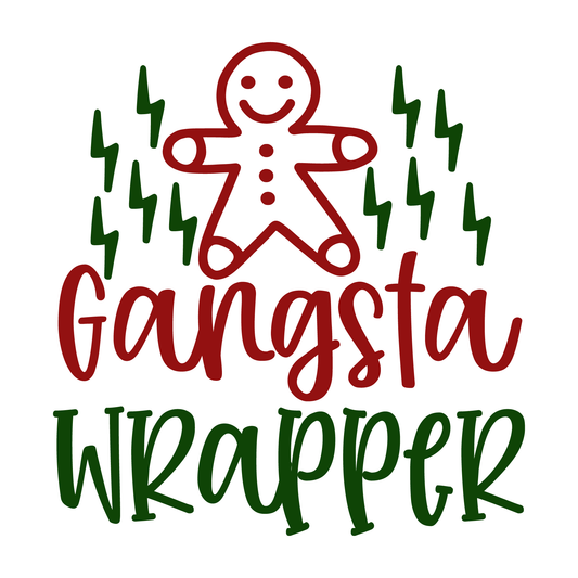 Gangsta Wrapper Gingerbread T-shirt (White)