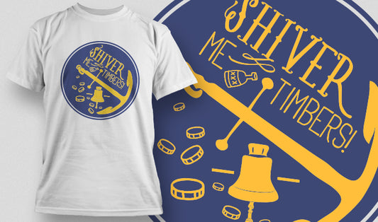 Shiver Me Timbers T-shirt (Black)