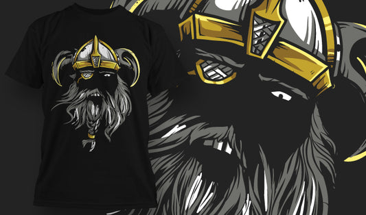 Viking Warrior Graphic Tee (Black)
