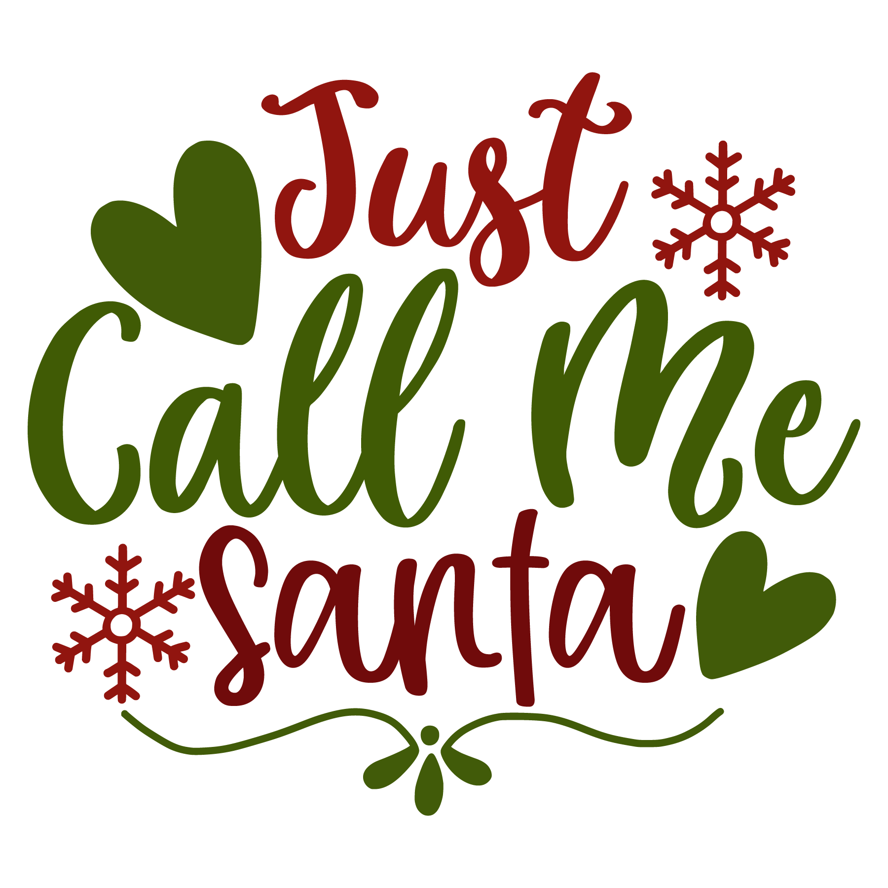 Just Call Me Santa T-shirt (White)
