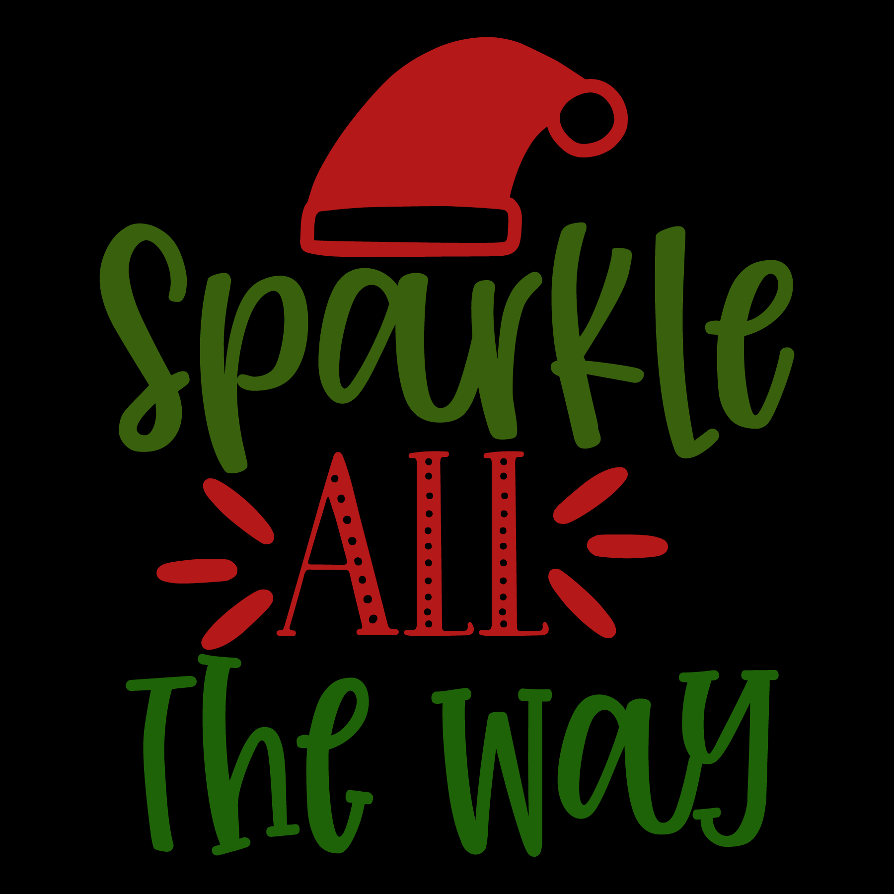 Sparkle All The Way T-shirt (White)