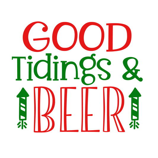 Festive Greetings And Beer Tee (White)