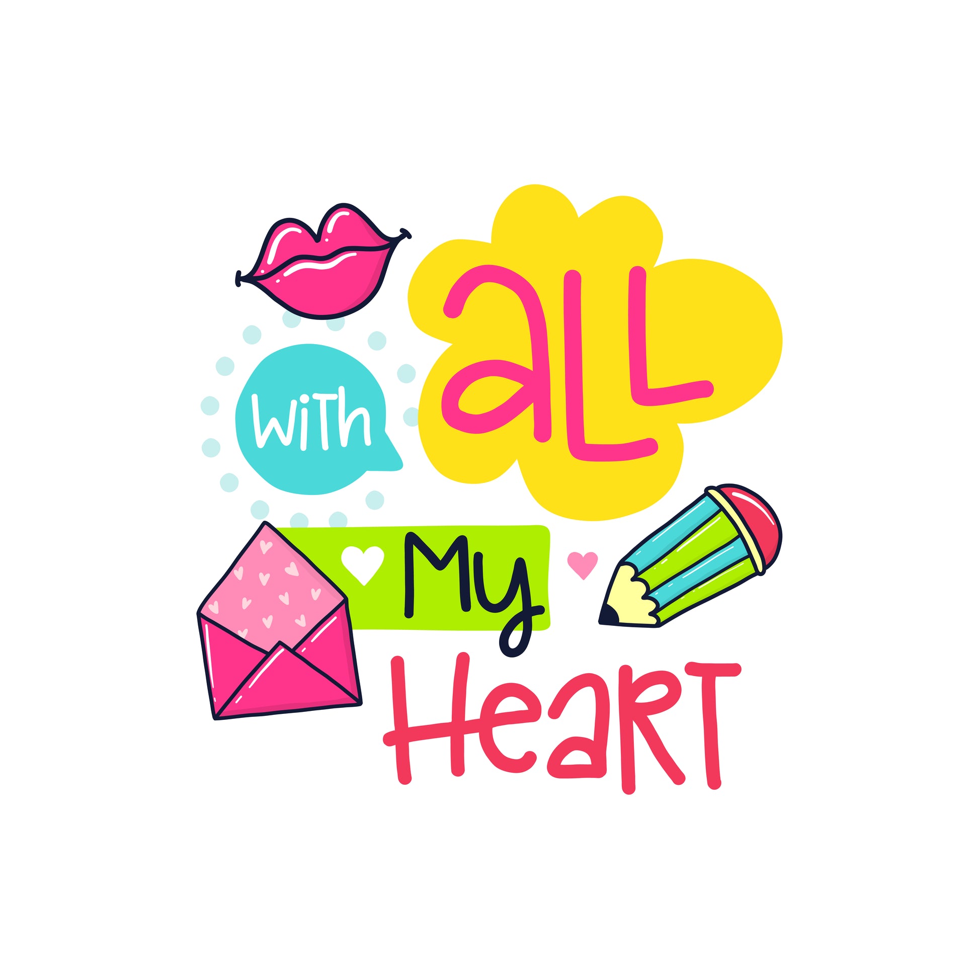 Heartfelt Graphic Tee (White)