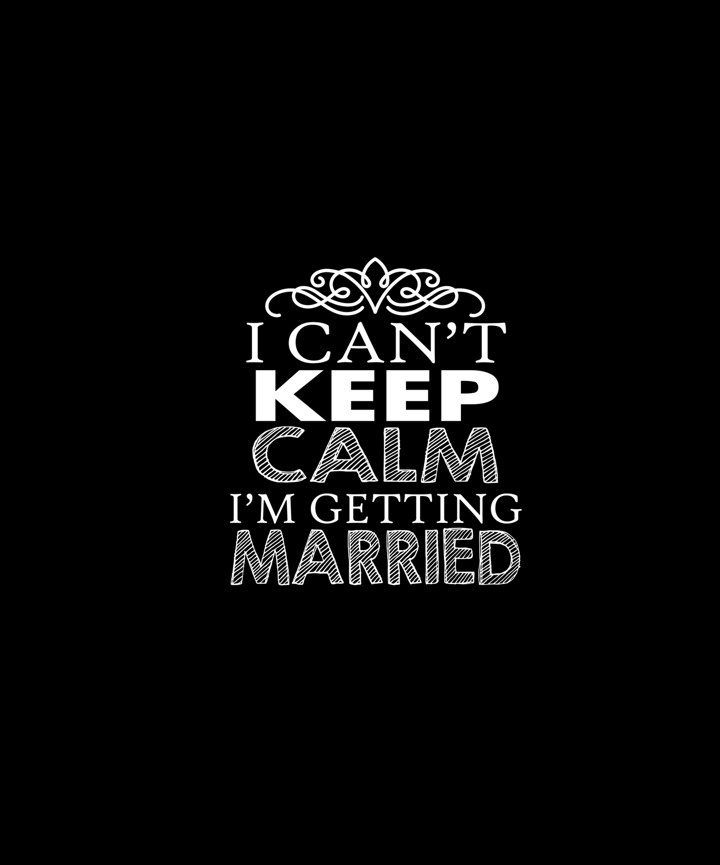 Getting Married T-shirt (Black)