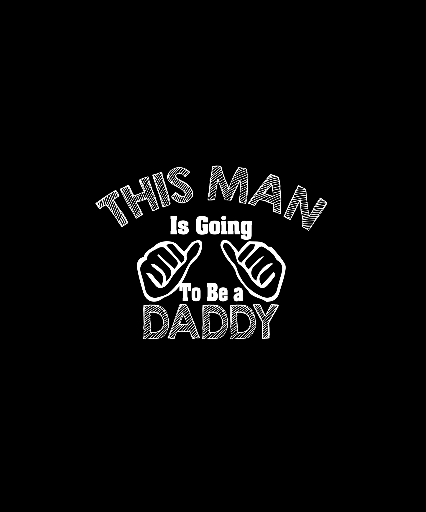 Exciting Daddy Announcement T-shirt (Black)
