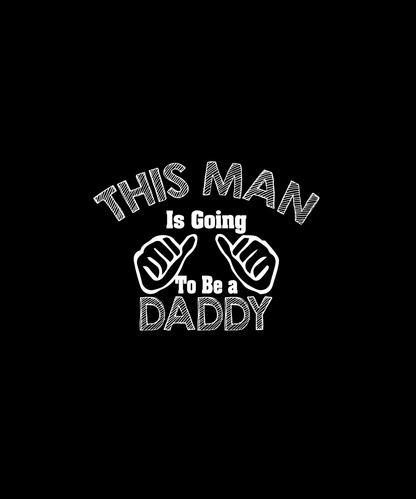 Exciting Daddy Announcement T-shirt (Black)