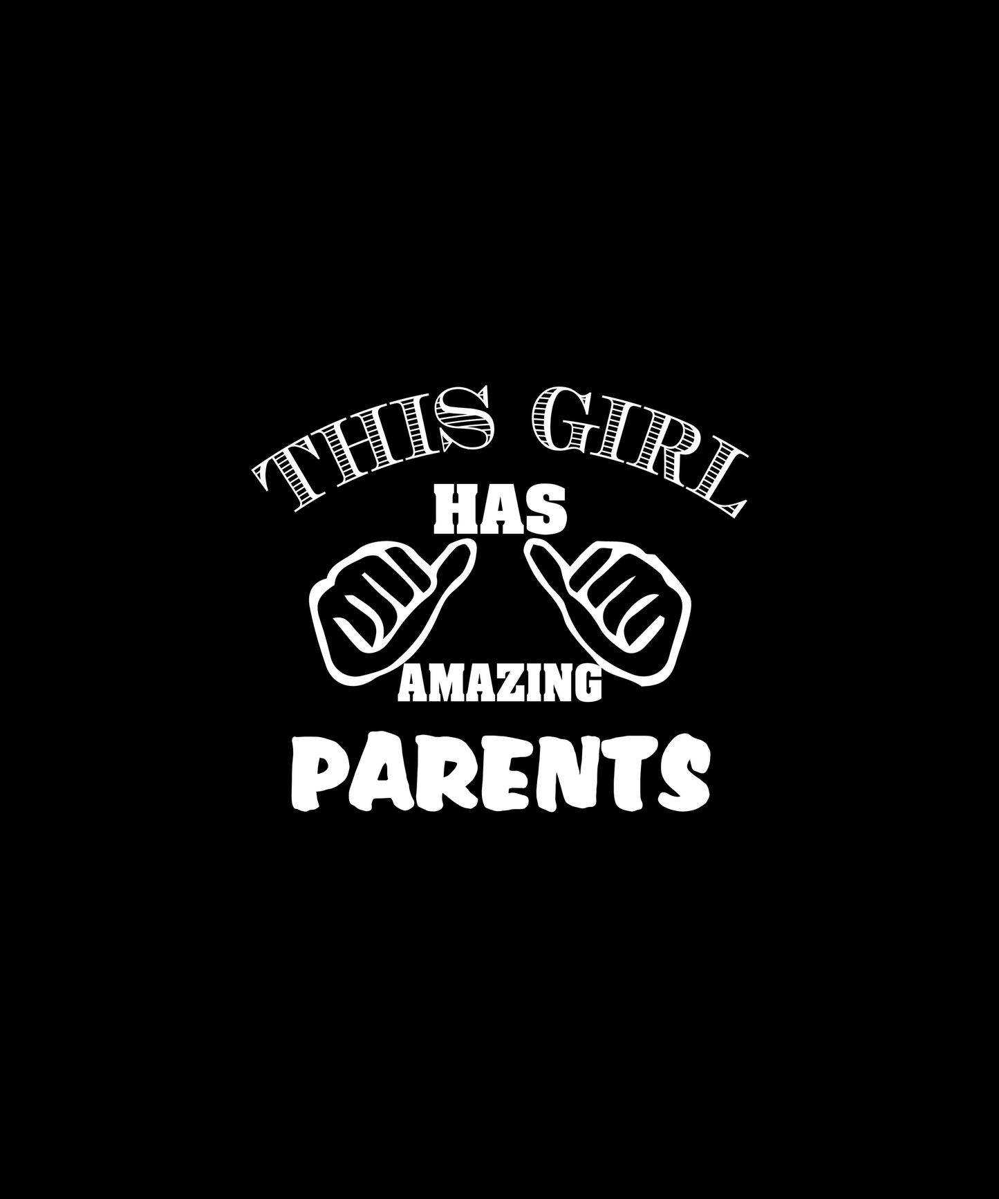 Amazing Parents T-shirt (Black)