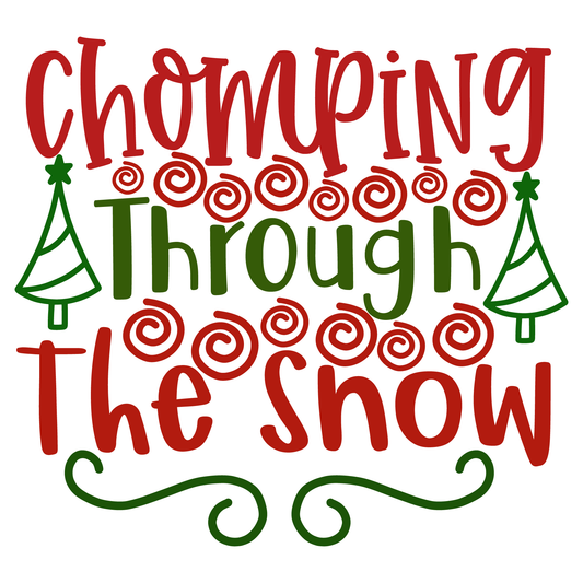 Chomping Through The Snow Tee (White)