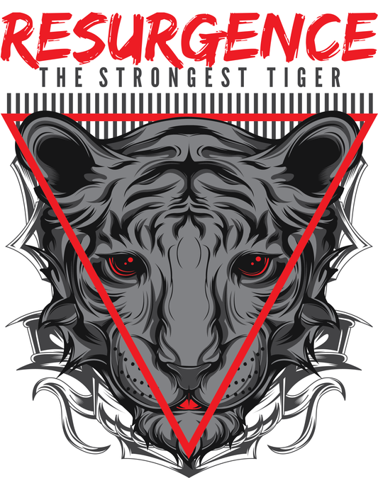 Resurgence Tiger Graphic Tee (White)