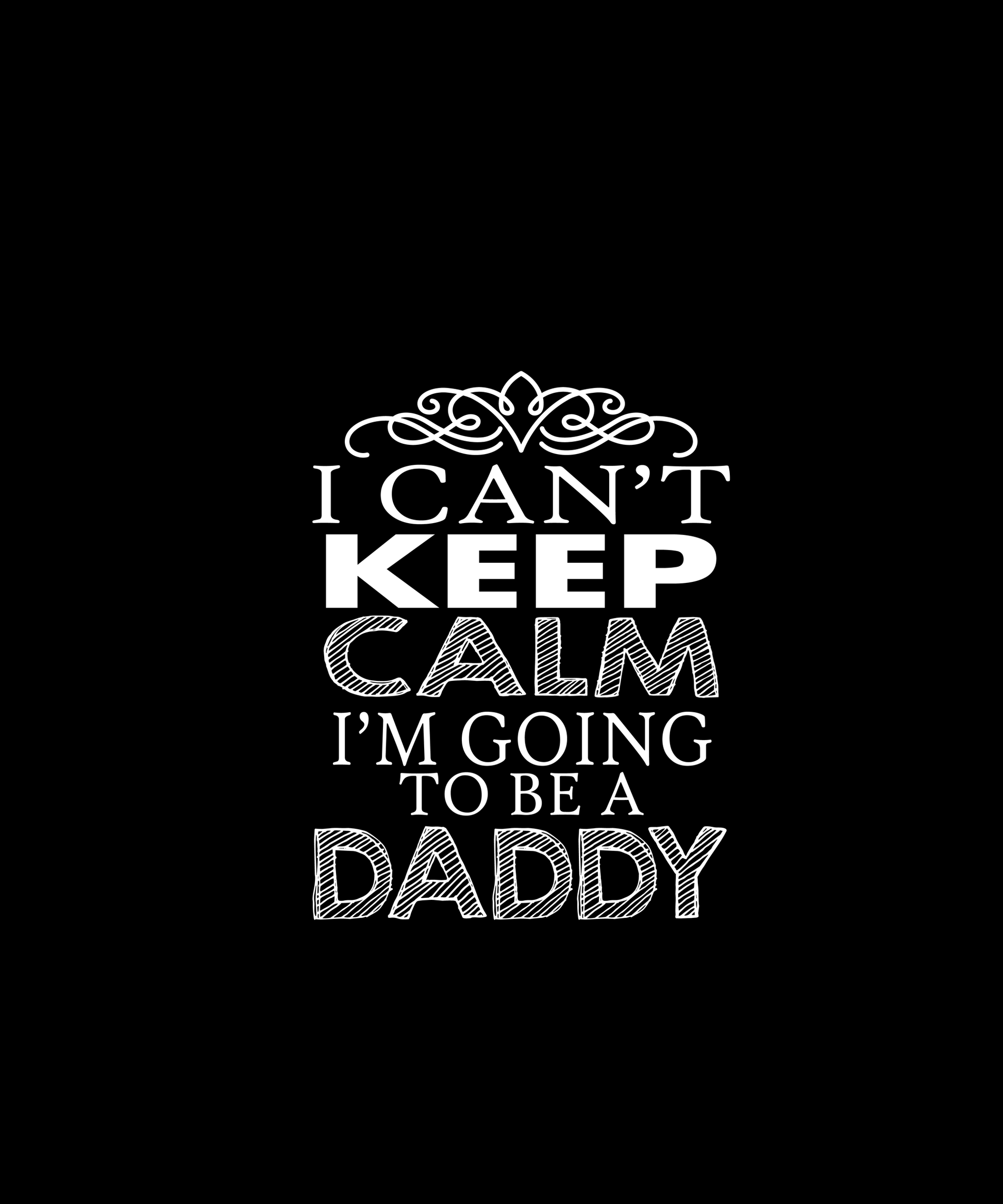 Exciting Daddy Announcement T-shirt (Black)